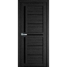 Двери Диана (Дуб серый, стекло черное)