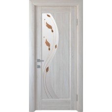 Двери Эскада (Ясень new, стекло сатин и рисунок Р1)