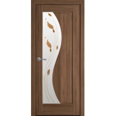 Двери Эскада (Золотая ольха, стекло сатин и рисунок Р1)