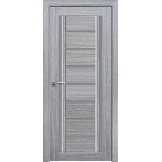 Двери Флоренция С2 (Жемчуг серебряный, стекло графит)