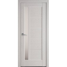 Двери Грета (Патина серая, стекло сатин)