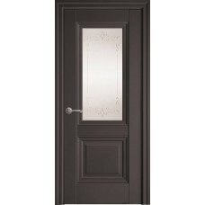 Двери Имидж (Антрацит, стекло сатин и рисунок Р2)