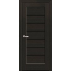 Двери Линнея (Венге new, стекло черное)
