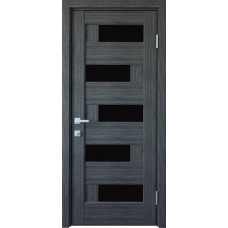 Двери Пиана (Grey new, стекло черное)