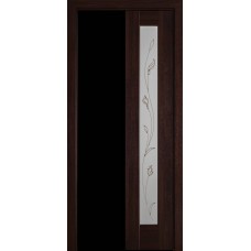 Двери Рада (Каштан, стекло сатин и рисунок Р3)