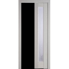 Двери Рада (Патина серая, стекло сатин и рисунок Р4)