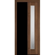 Двери Рада (Каштан, стекло сатин и рисунок Р4)