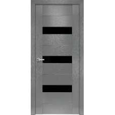 Двери Вена (Х-Серый, стекло черное)
