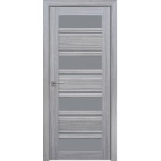Двери Венеция С2 (Жемчуг серебряный, стекло графит)