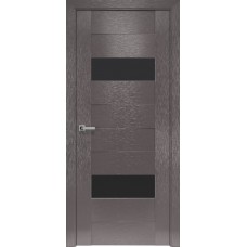 Двери Женева (Х-Мокко, стекло черное)